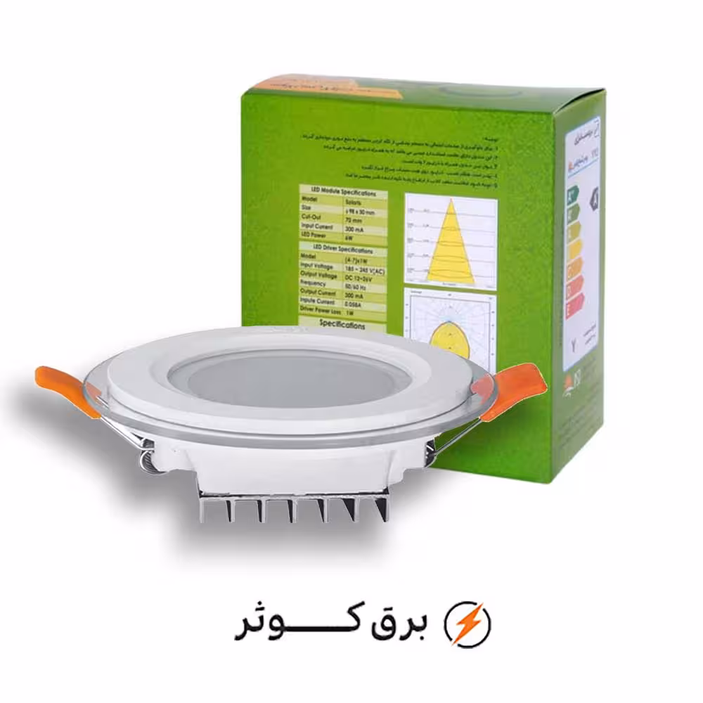 پنل گلاریس 12 وات گرد آفتابی پارس شعاع توس