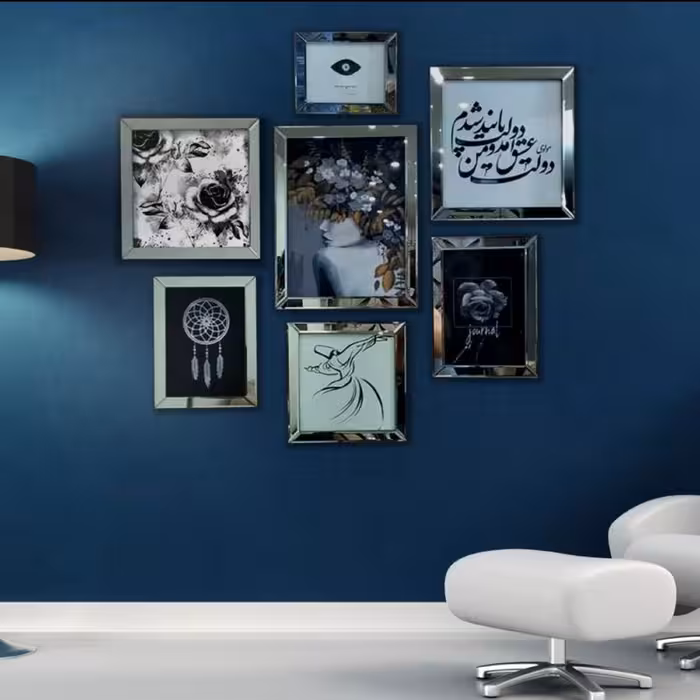 تابلو مدرن قاب آینه کد 6 گروه تولیدی بکلیت