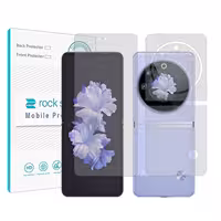 محافظ صفحه نمایش مات راک اسپیس مدل Resistant مناسب برای گوشی موبایل تکنو Phantom V Flip به همراه محافظ پشت گوشی - کالاوما