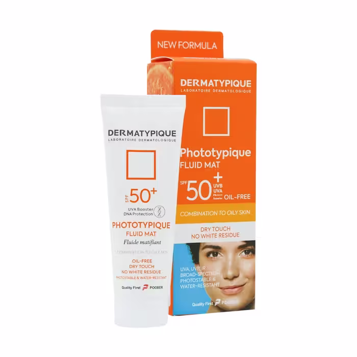 کرم ضد آفتاب بی رنگ پوست چرب  SPF50 درماتیپیک