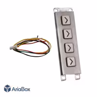 کیپد استیل 4×1 جهتدار سمت راست مدل ST 1×4-FR با ابعاد 33×120 میلی متر