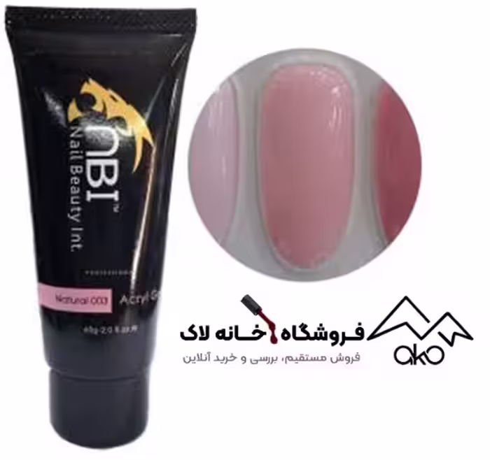 پلی ژل کاشت ناخن 60 گرمی ان بی آی nbi