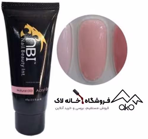 پلی ژل کاشت ناخن 60 گرمی ان بی آی nbi