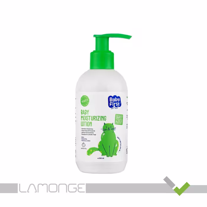 لوسیون مرطوب‌ کننده کودک بی بی فرست حجم 250 میلی لیتر