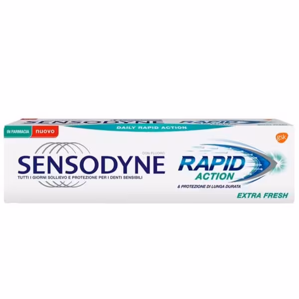 خمیردندان سنسوداین Rapid action (extra fresh) حجم 75 میل ساخت انگلستان