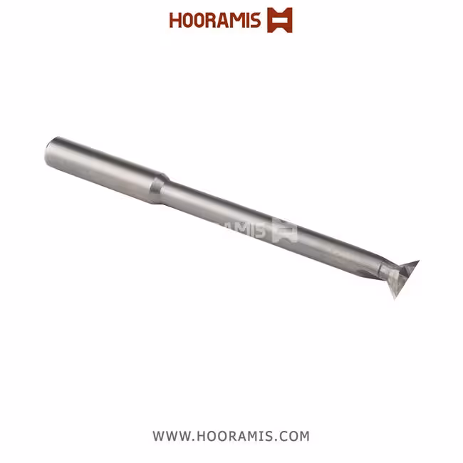 مته اختصاصی دو پر T شکل  8*100*65*12  از جنس Solid Carbide جهت پولیش داخلی در پروفیلهای uPVC درماشینهای  Elumatec , Rotox , Sturz , Urban , etc