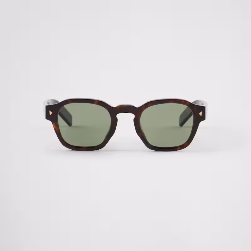 قیمت و خرید عینک آفتابی فریم لاک پشت صیغلی با لنز سبز پرادا مدل SPRA16_F17N_FE20G_C_049 اورجینال