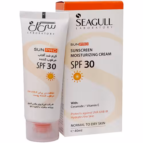 کرم ضد آفتاب مرطوب کننده SPF 30 سی گل