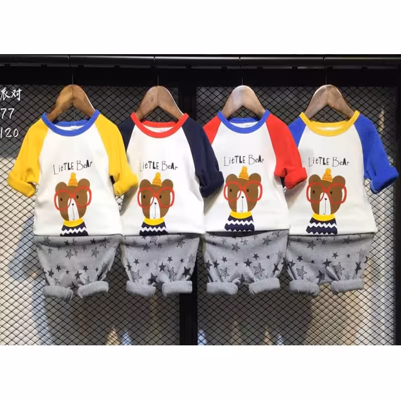 ست بلوز شلوار پسرانه عینکی