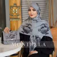 ست کیف و روسری رنگ طوسی  ست کیف و شال  ست روسری و کیف پاسپورتی  روسری نخی رنگ طوسی 