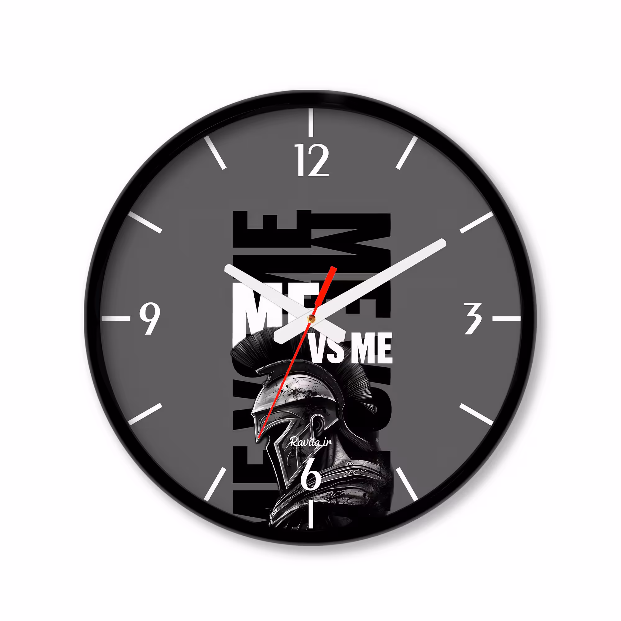 ساعت دیواری کوچک راویتا طرح جملات انگیزشی - Motivational quotes کد 3695