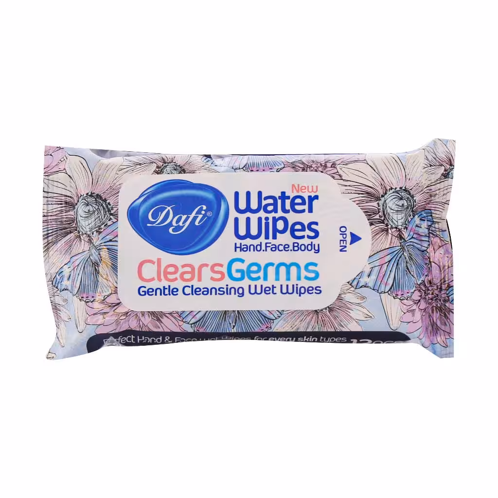 دستمال مرطوب پاک کننده دست و صورت دافی