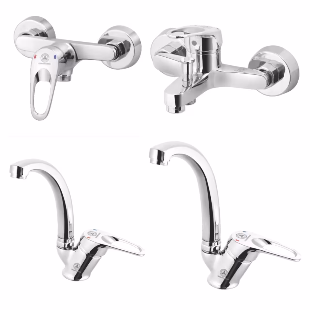 ست شیرآلات چهارتکه قهرمان مدل تندیس