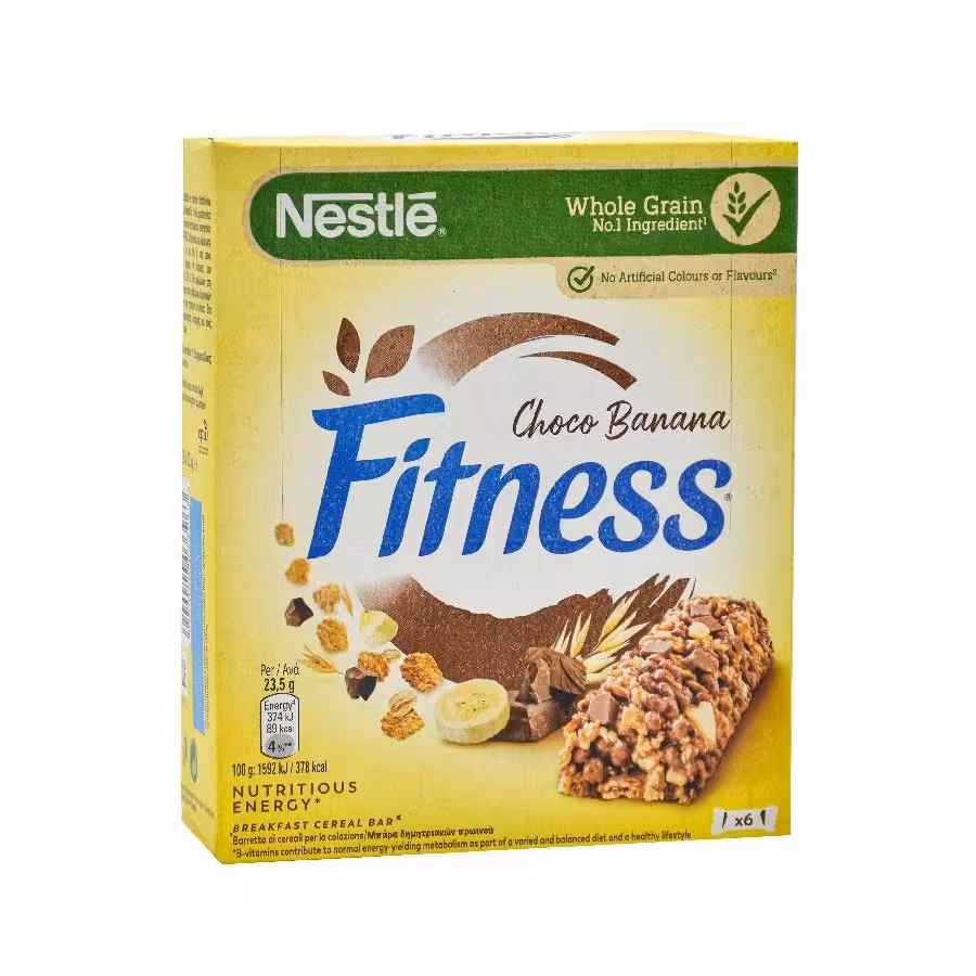 فیتنس بار شکلات موز نستله Nestle بسته 6 عددی