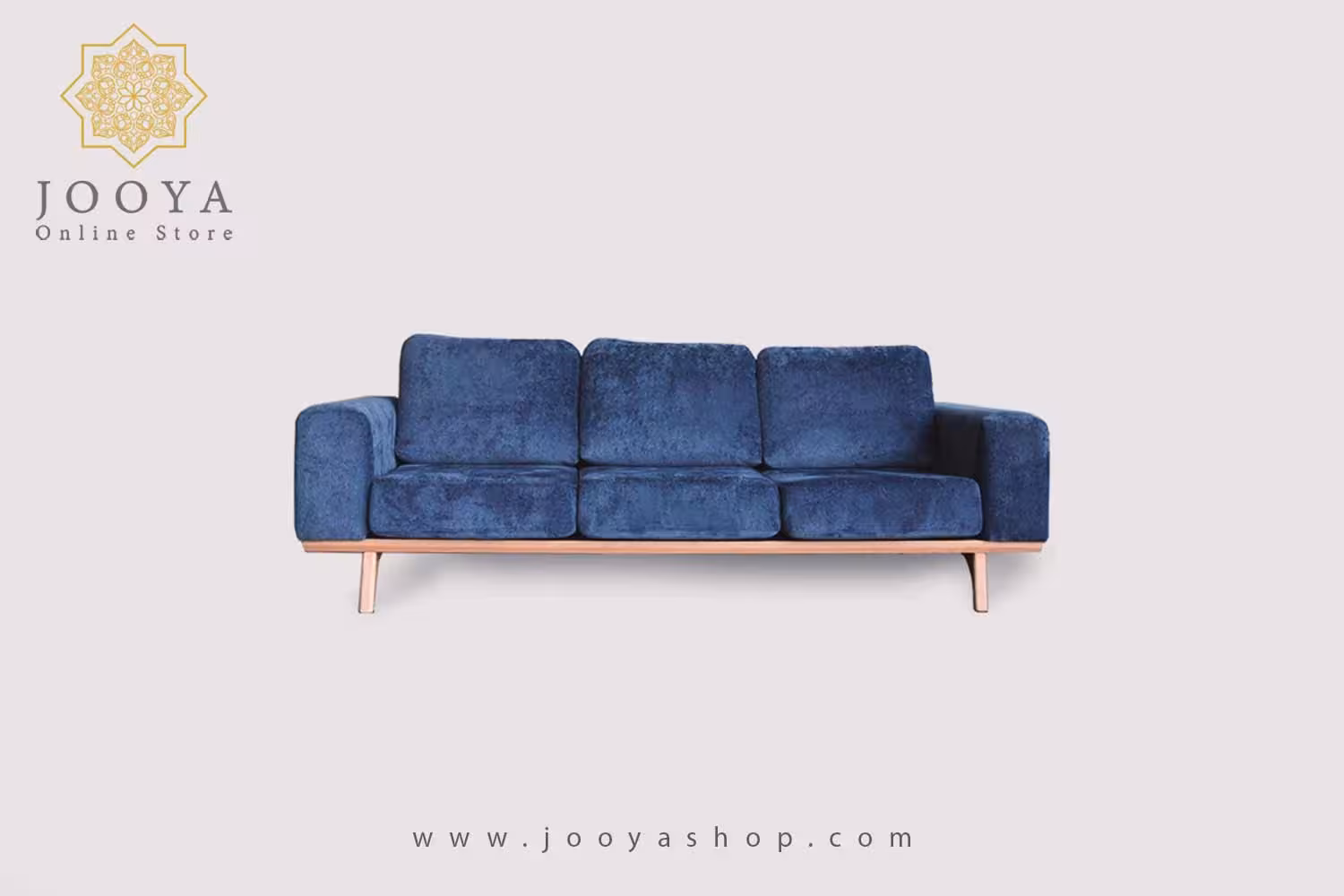 مبل راحتی سه نفره اورلاندو آبی