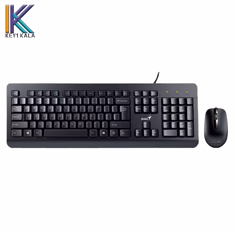کیبورد و ماوس با سیم جنیوس مدل KM-160