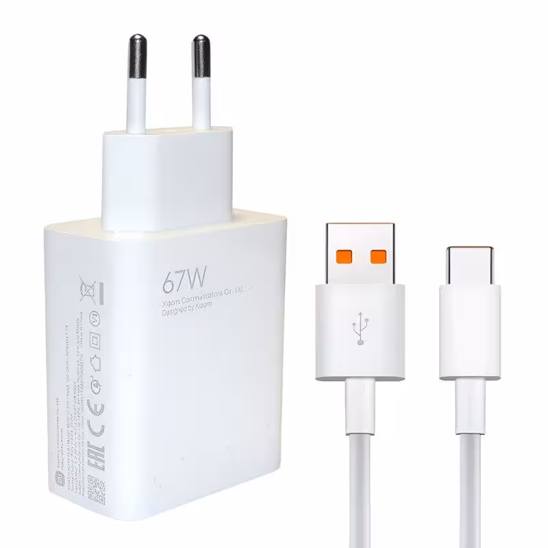 آداپتور شارژر و کابل اصلی گوشی شیائومی Xiaomi 13-67W