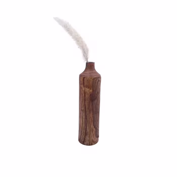 گلدان چوبی رومیزی استوانه کد WD6047