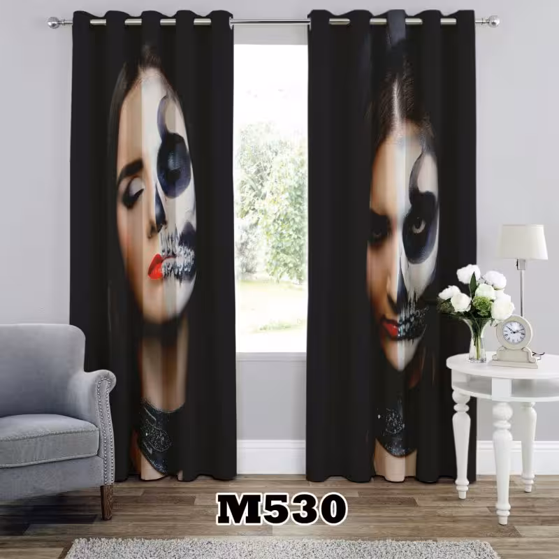 پرده سه بعدی طرح چهره