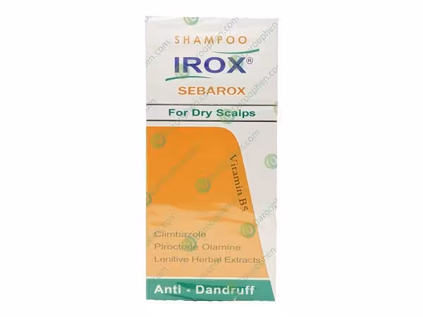 شامپو ضد شوره خشک سباروکس ایروکس 200 میلی لیتر – Irox Sebarox anti dandruff Shampoo For Dry Scalps 200 ml