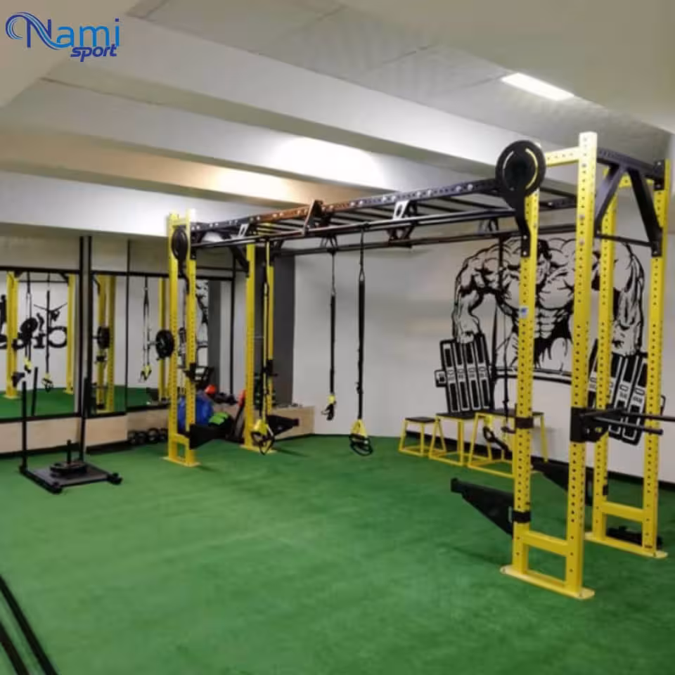 سازه کراسفیت دو دهنه مدرن Modern double crossfit structure