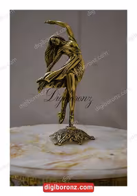 استند و مجسمه برنجی برنزی بانو سایز بزرگ