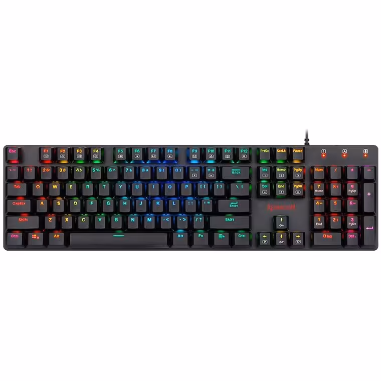 کیبورد گیمینگ ردراگون مدل K589 Shrapnel با سیم RGB سوئیچ آبی