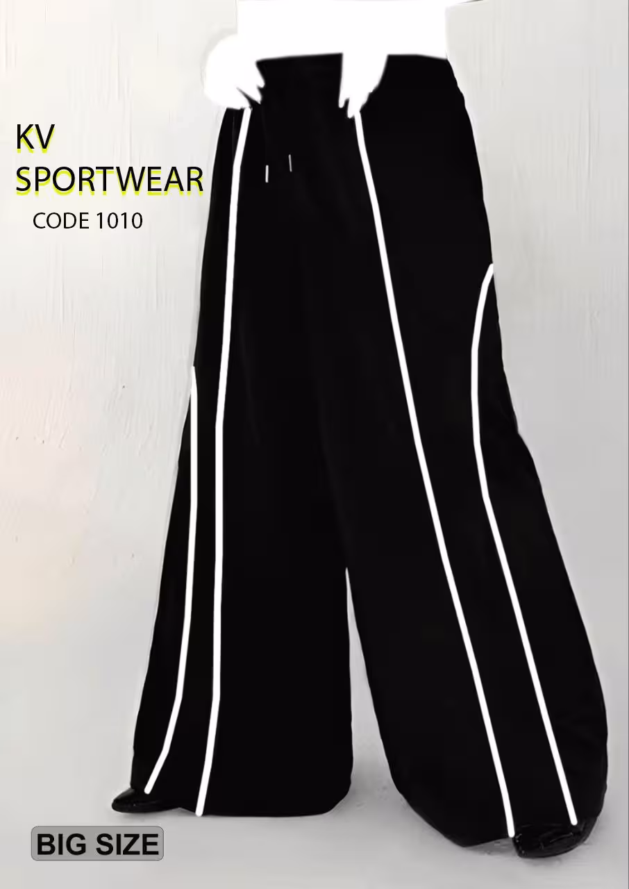 شلوار بگ سایز بزرگ اسپرت ورزشی زنانه کد 003