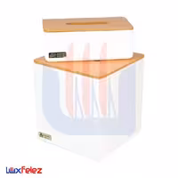 ست سطل و جعبه دستمال عروس نوین مدل اسپرت