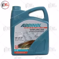 روغن موتور خودرو آدینول مدل 10W-40 ظرفیت 4 لیتر