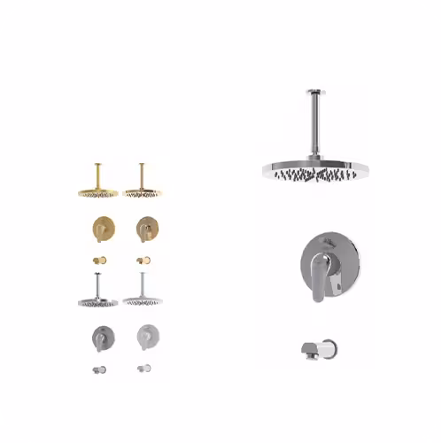 شیر دوش حمام توکار کلار مدل فلور کلاسیک تیپ 2