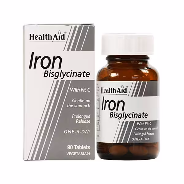 قرص آیرون بیس گلیسینات هلث اید 30 عددیIRON BISGLYCINATE
