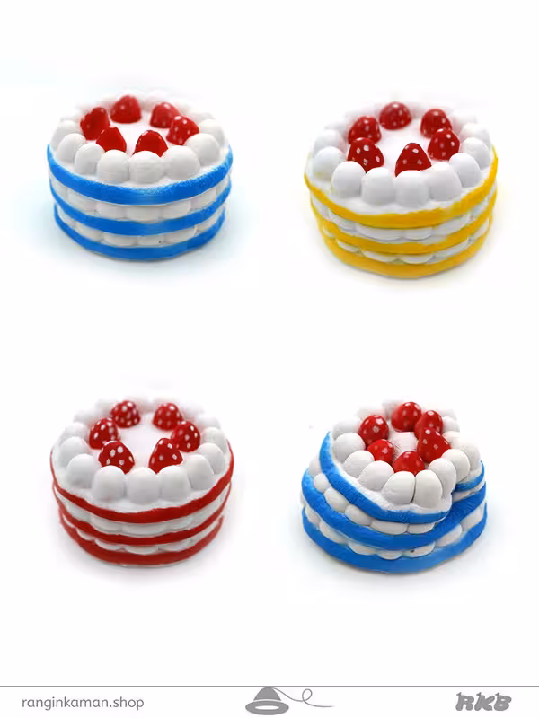 اسکویشی کیک میوه ای Fruit cake squishy