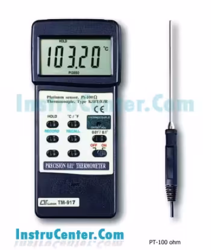 حرارت سنج دیجیتال (مولتی ترموکوپل) ساخت کمپانی لوترون مدل TM-917