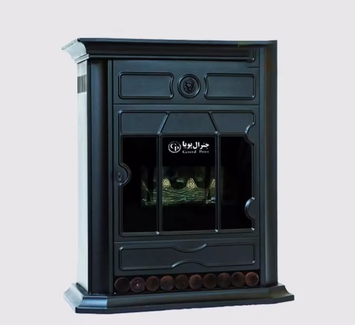 بخاری گازی شومینه جنرال پویا 25000 مدل زرین کلاسیک چوبدار