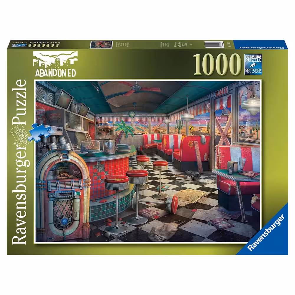 پازل 1000 قطعه Ravensburger طرح غذاخوری متروکه