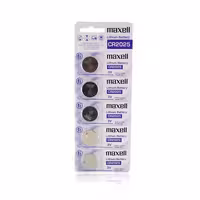 باتری سکه ای 2025 مکسل maxell بنفش 5 عددی