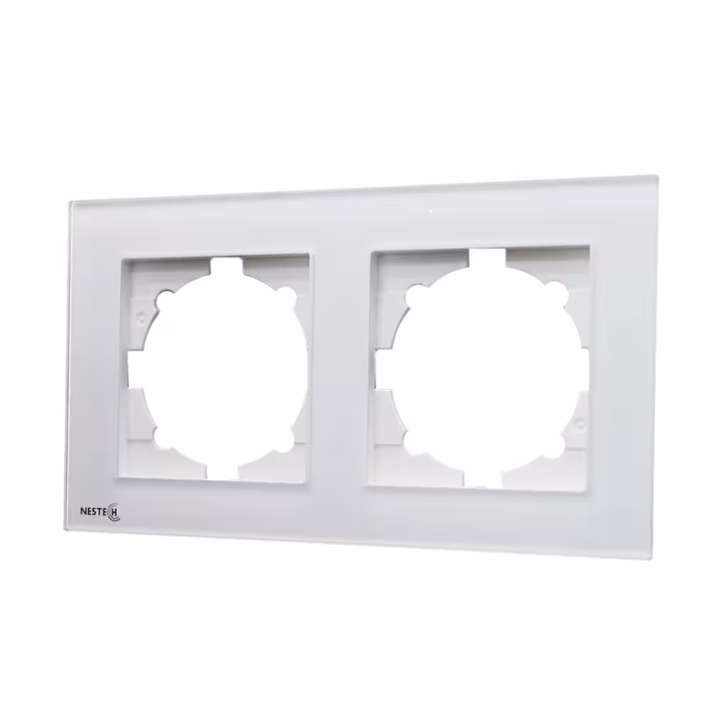 کادر آلومینیوم دو خانه نستک سری METAL مدل FR2MT00X02