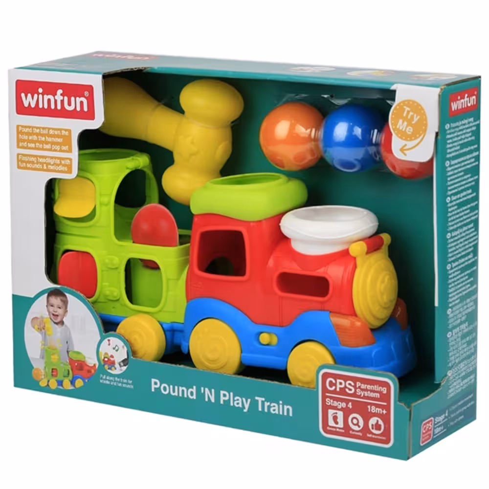 قطار کشیدنی حمل توپ موزیکال winfun