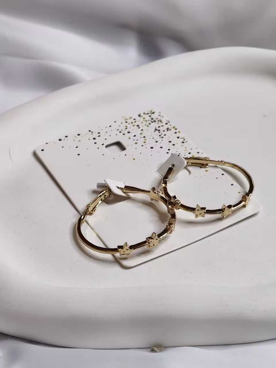 گوشواره استیل حلقه ای ستاره
