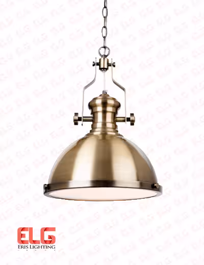 چراغ آویز سقفی زیتونی مدل EL-1733