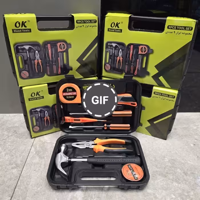 مجموعه ابزار حرفه ای 9 عددی اوکی مدل OK9