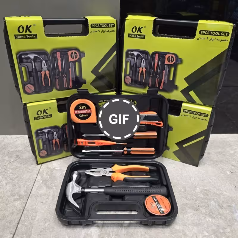 مجموعه ابزار حرفه ای 9 عددی اوکی مدل OK9