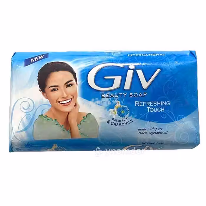 صابون جیو Giv حاوی عصاره گل سوسن و بابونه 140 گرمی بسته 4 عددی