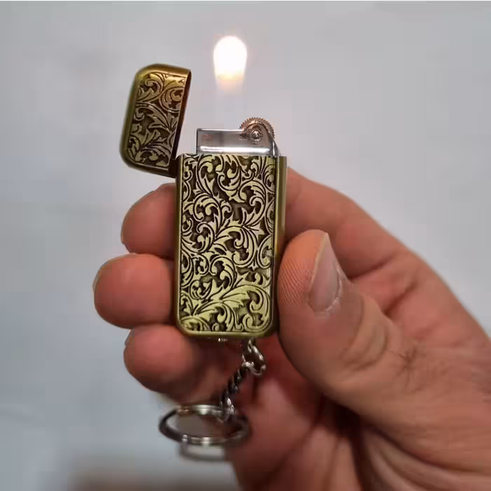 فندک جیبی طرح سنتی (سرکلیدی دار)