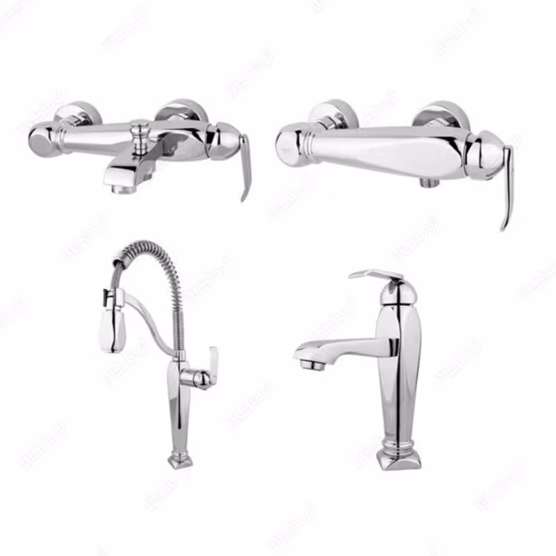 ست شیرآلات راسان مدل آلیس کروم