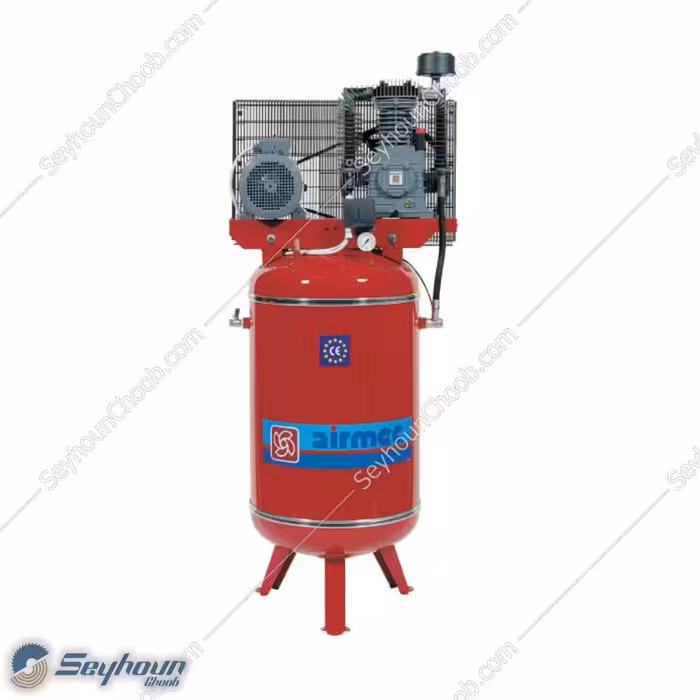 کمپرسور باد 500 لیتری ایرمک ایستاده 10 بار 5.5 اسب 2 سیلندر سه فاز مدل airmec vk28
