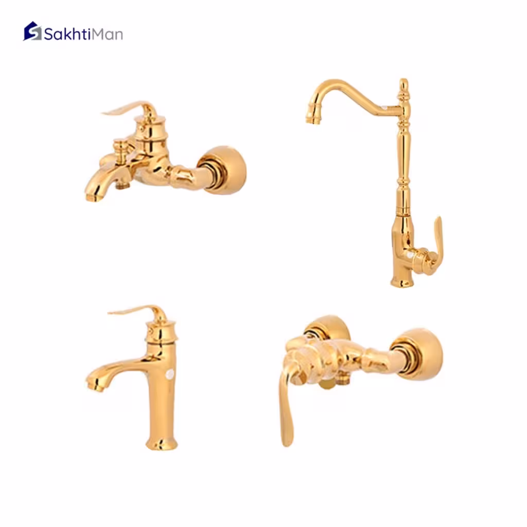 ست شیرآلات مدل بامبو طلایی