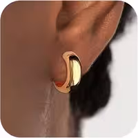 گوشواره های حلقه ای طلایی