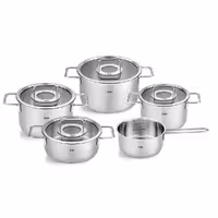 سرویس قابلمه استیل 9 پارچه برند Fissler آلمان مدل Pure Collection